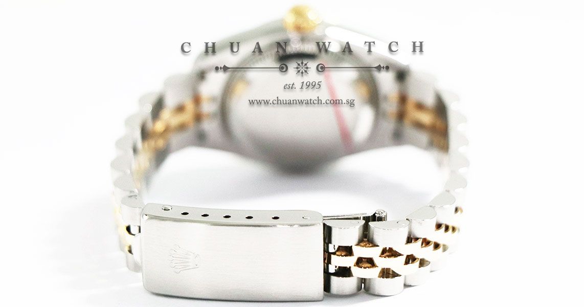 Rolex Ladies DateJust Two-Tone 26mm 69173 Black Diamonds - Discontinued - Image 4
