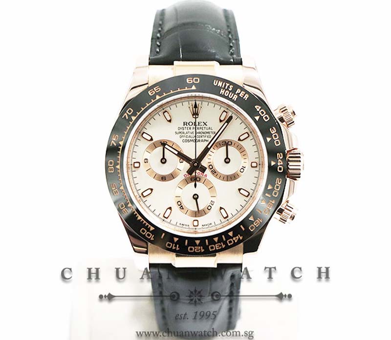 Rolex Cosmograph Daytona Everose 116515LN Ivory Index - Discontinued