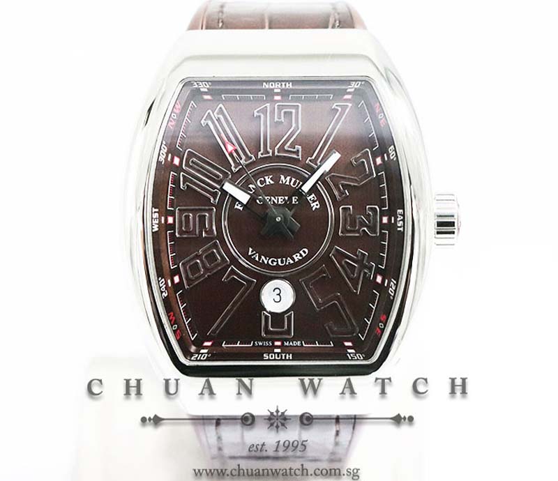 Franck Muller Vanguard Steel Chocolate V 45 SC DT AC BN