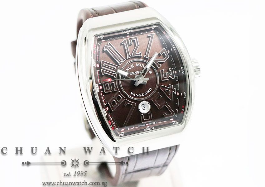 Franck Muller Vanguard Steel Chocolate V 45 SC DT AC BN - Image 3