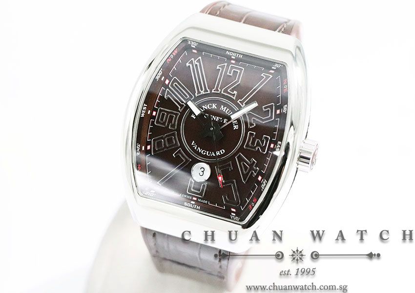 Franck Muller Vanguard Steel Chocolate V 45 SC DT AC BN - Image 2