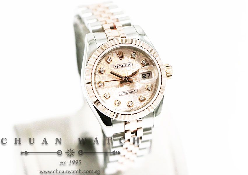Rolex Ladies DateJust Two-Tone 26mm 179171 Pink Jubilee Diamonds - Discontinued - Image 3
