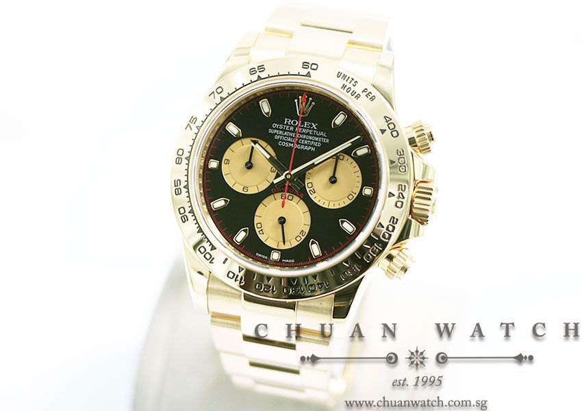 Rolex Cosmograph Daytona Yellow Gold 116508 Black-Champagne Paul Newman - Image 2