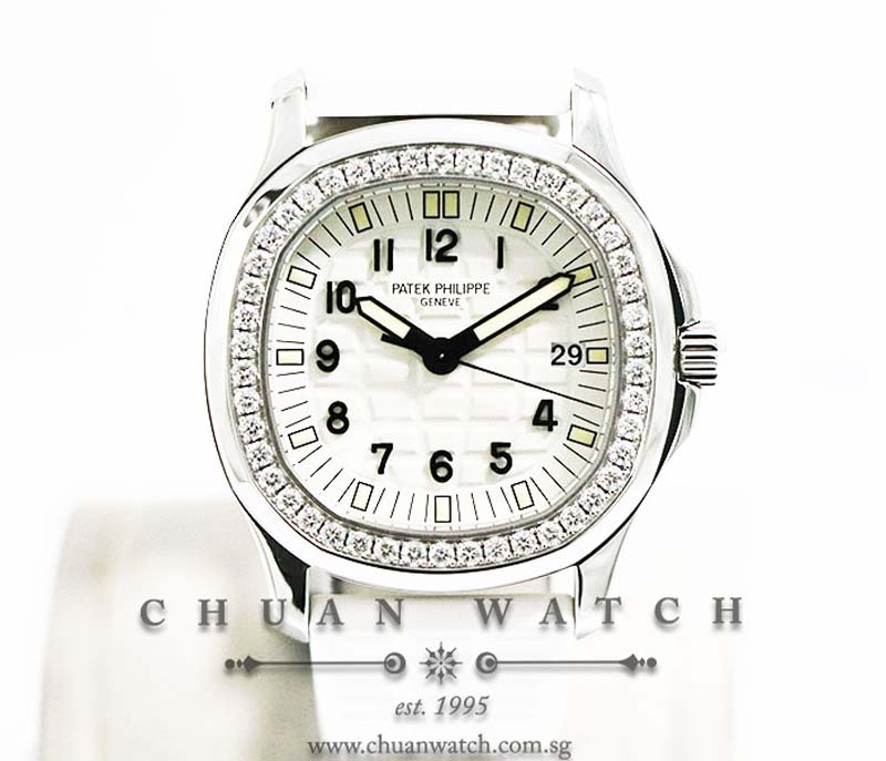 Patek Philippe Ladies Aquanaut Luce 35.6mm 5067A-011 Pure White - Discontinued Dial