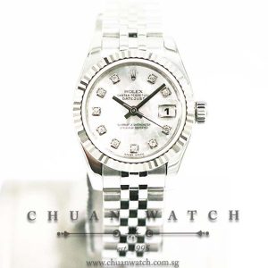 Rolex Ladies DateJust 26mm 179174 White MOP Diamonds - Discontinued
