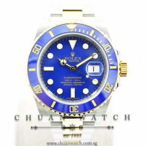 Rolex Submariner Two-Tone 116613LB Matt Blue - Discontinued Dial
