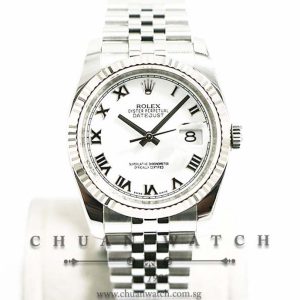 Rolex Gents DateJust 36mm 116234 White Roman - Discontinued