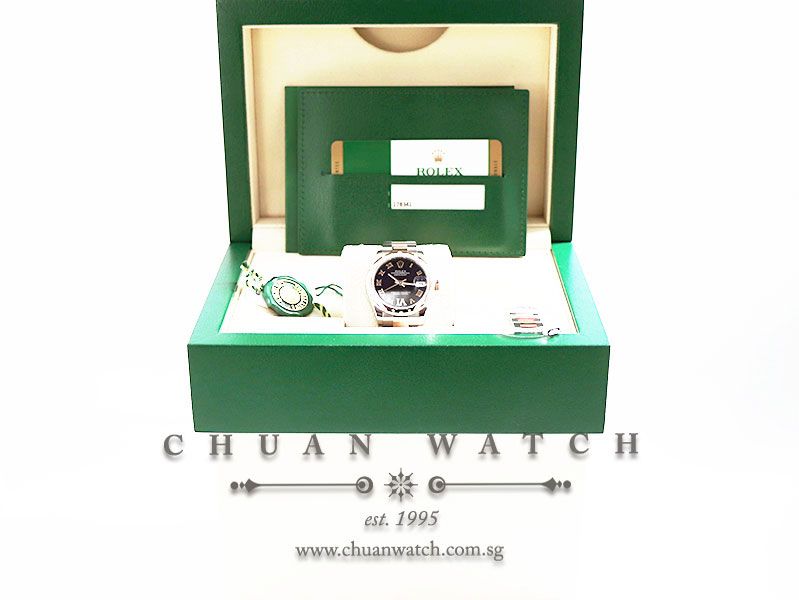 Rolex Boys DateJust Two-Tone 31mm 178341 Purple Roman VI 11BR - Discontinued - Image 5