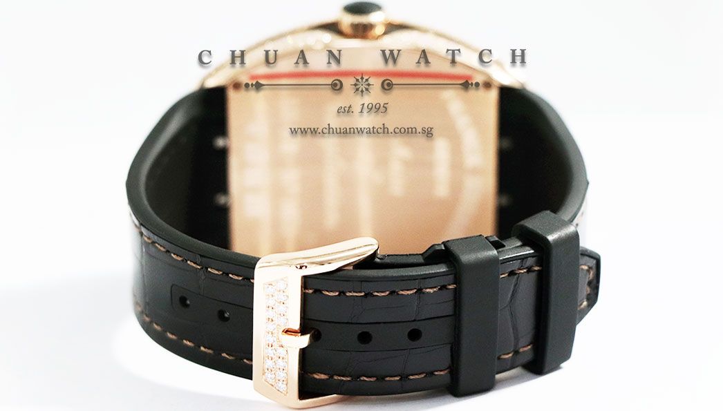Franck Muller Vanguard Rose Gold Custom Pave-Set Diamonds V 45 SC DT 5N NR - Image 4