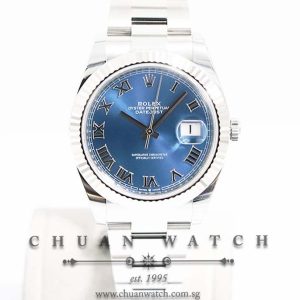 Rolex DateJust 41 126334 Azzurro Blue Roman