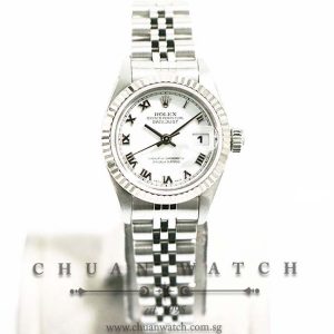 Rolex Ladies DateJust 26mm 69174 White Roman - Discontinued