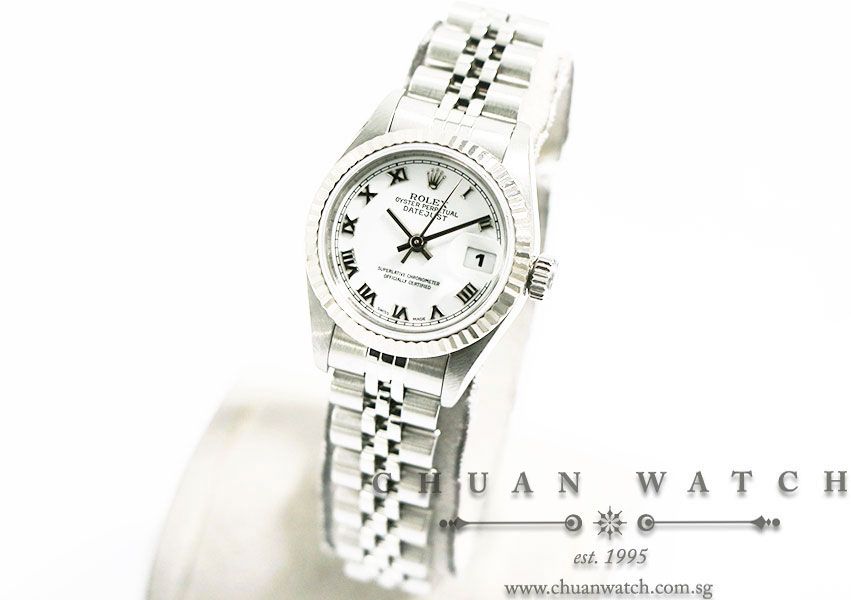 Rolex Ladies DateJust 26mm 69174 White Roman - Discontinued - Image 2