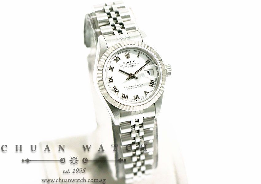 Rolex Ladies DateJust 26mm 69174 White Roman - Discontinued - Image 3