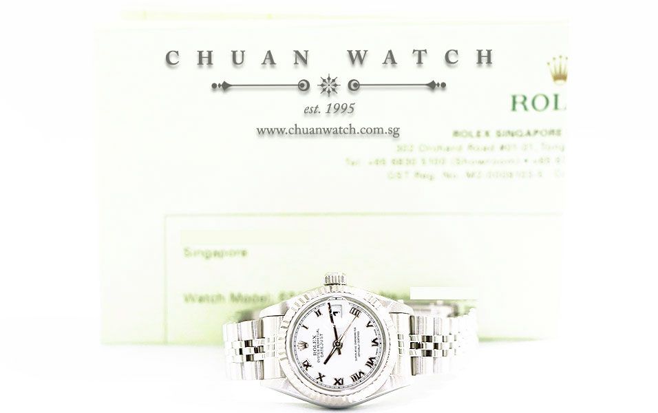 Rolex Ladies DateJust 26mm 69174 White Roman - Discontinued - Image 5