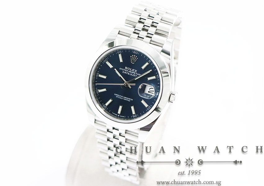 Rolex DateJust 41 126300 Blue Sunburst Index - Image 2