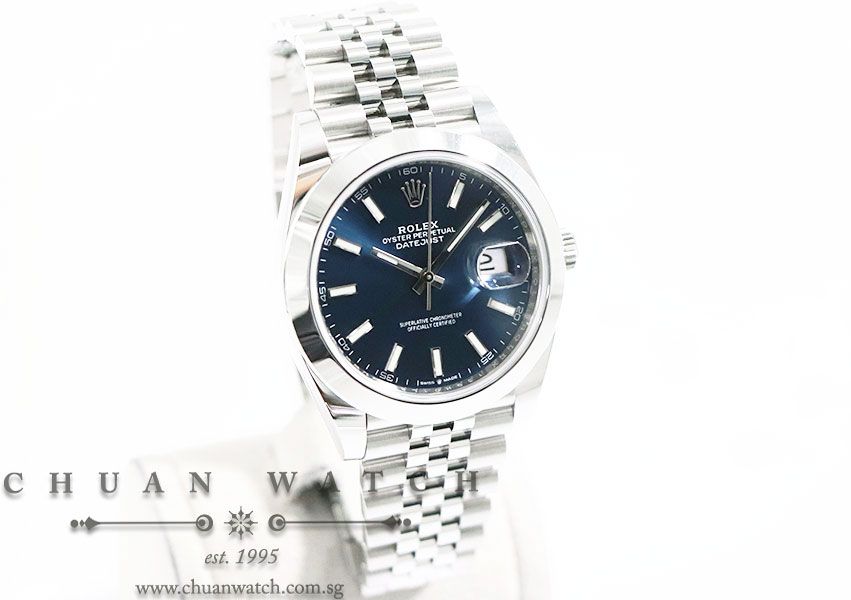 Rolex DateJust 41 126300 Blue Sunburst Index - Image 3
