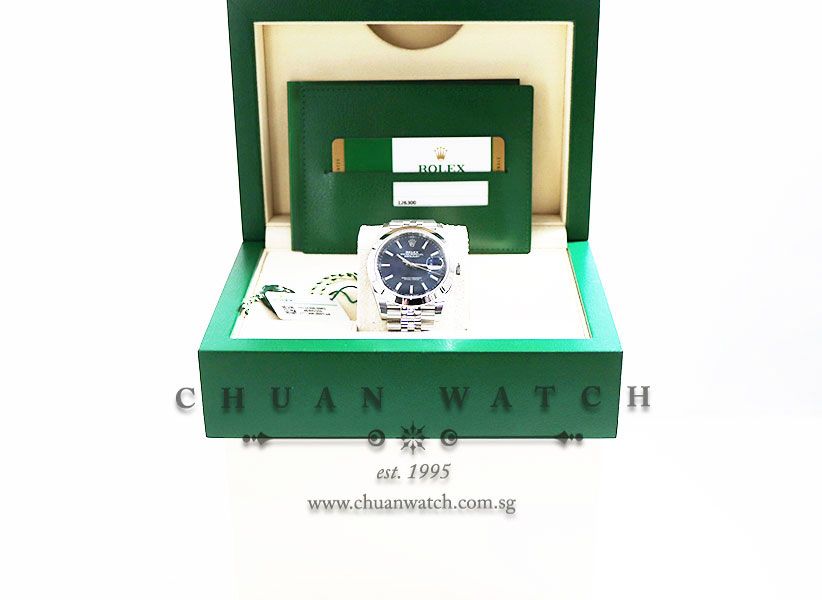 Rolex DateJust 41 126300 Blue Sunburst Index - Image 5