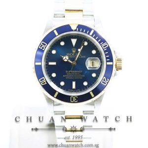 Rolex Submariner Two-Tone 16613 Blue Sunburst - Discontinued