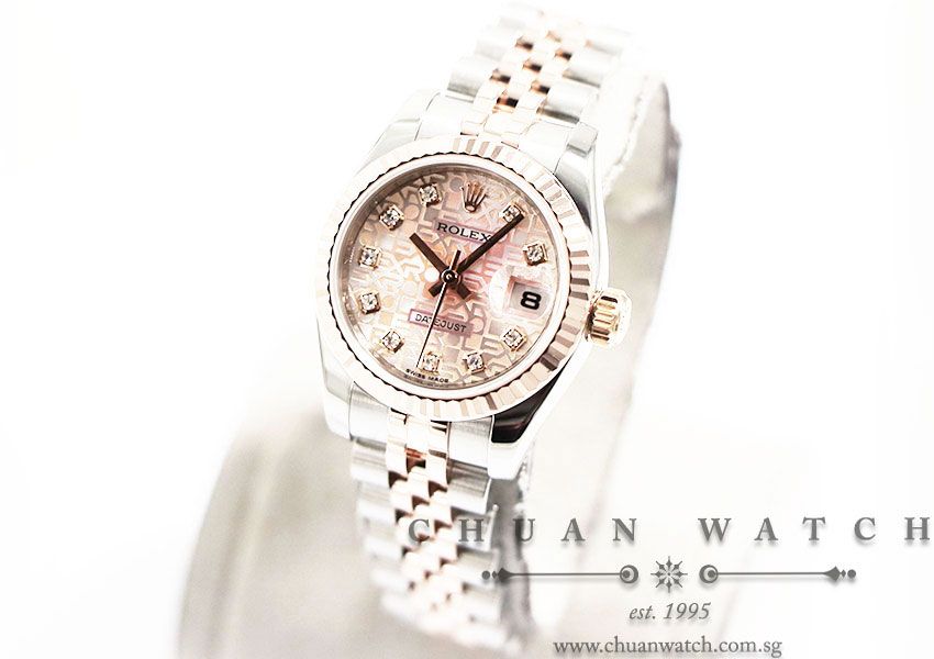 Rolex Ladies DateJust Two-Tone 26mm 179171 Pink Jubilee Diamonds - Discontinued - Image 2