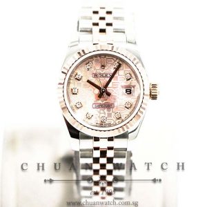 Rolex Ladies DateJust Two-Tone 26mm 179171 Pink Jubilee Diamonds - Discontinued