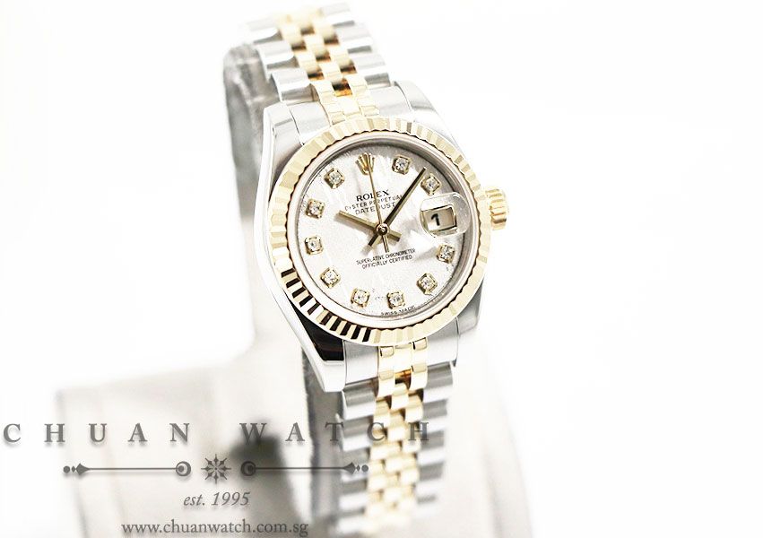 Rolex Ladies DateJust Two-Tone 26mm 179173 Meteorite Diamonds - Discontinued - Image 3