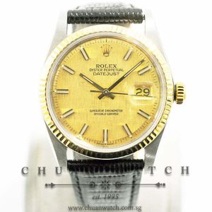 Rolex Vintage Gents DateJust Two-Tone 36mm 1601 Champagne Linen Index - Discontinued