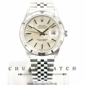 Rolex Gents DateJust Turn-O-Graph 36mm 16264 Silver Sunburst Index - Discontinued