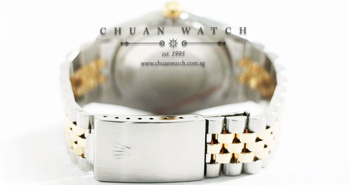 Rolex Vintage Gents DateJust Two-Tone 36mm 16013 Matte Champagne Diamonds - Discontinued - Image 4