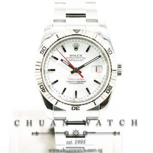Rolex Gents DateJust Turn-O-Graph 36mm 116264 White Index - Discontinued