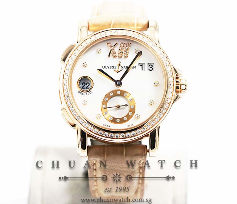 Ulysse Nardin Lady Dual Time GMT Big-Date Rose Gold 37mm 246-22