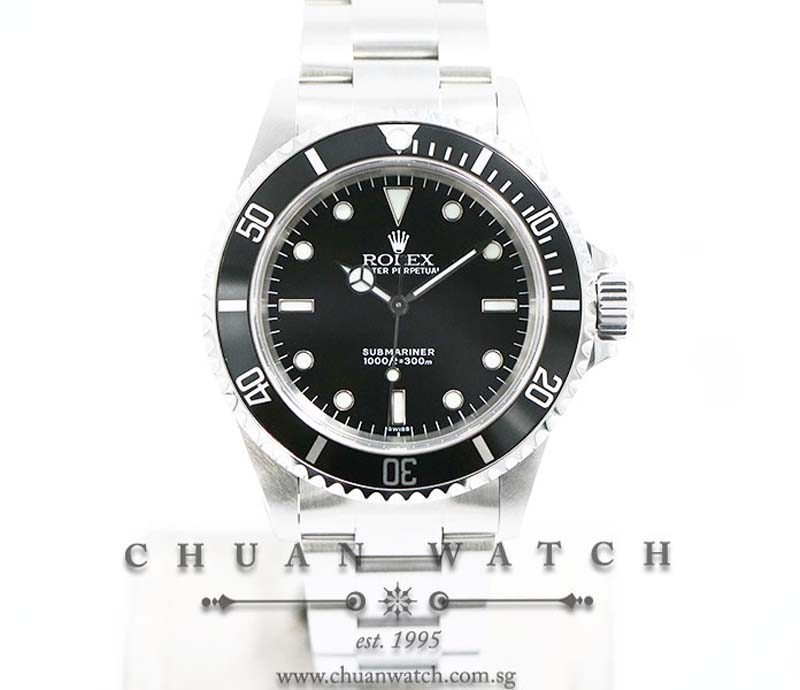 Rolex Submariner No-Date 2-Liner Swiss Only 14060 - Discontinued