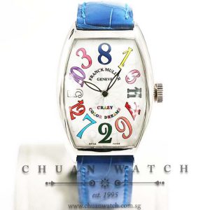 Franck Muller Ladies Cintree Curvex Crazy Hours Color Dreams White Gold 5850 CH - Discontinued