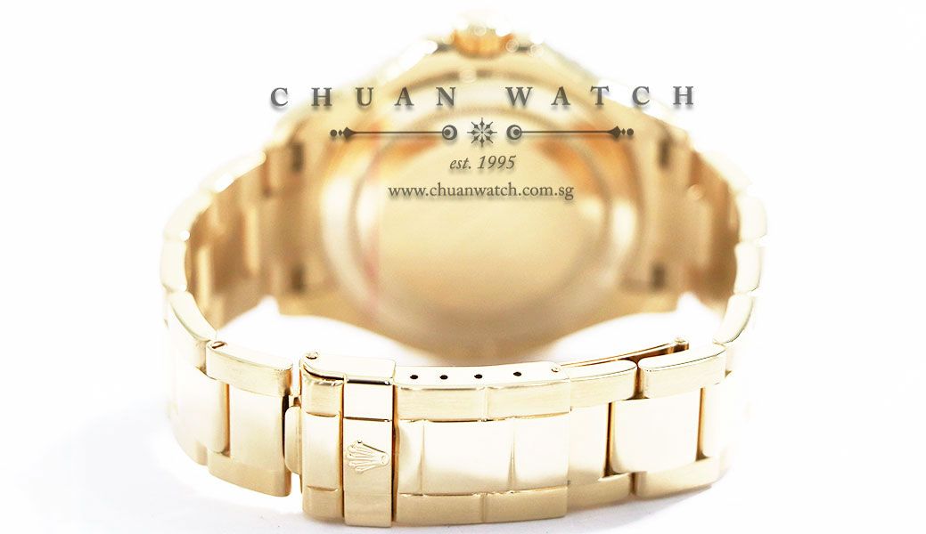 Rolex Gents Yacht-Master Yellow Gold 40mm 16628 Blue Sunburst - Discontinued - Image 4