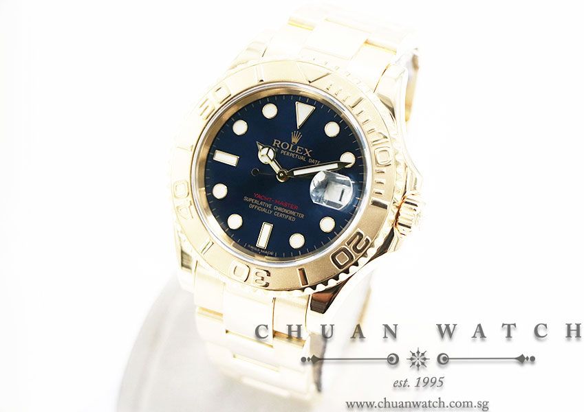 Rolex Gents Yacht-Master Yellow Gold 40mm 16628 Blue Sunburst - Discontinued - Image 2