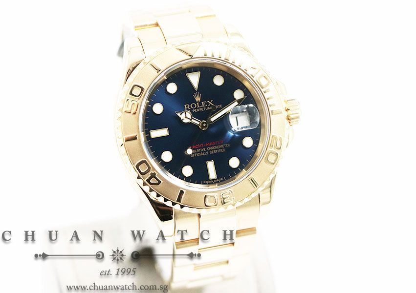 Rolex Gents Yacht-Master Yellow Gold 40mm 16628 Blue Sunburst - Discontinued - Image 3