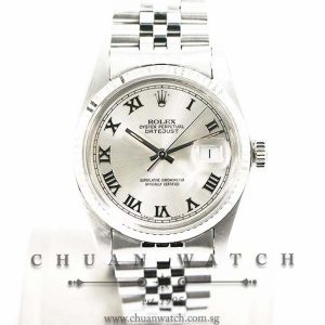Rolex Vintage Gents DateJust 36mm 16014 Silver Sunburst Roman - Discontinued