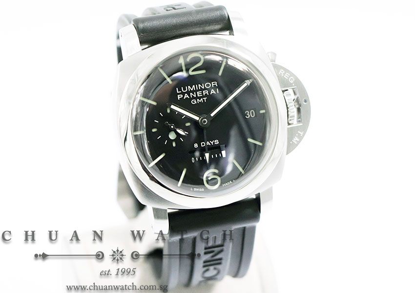 Panerai Luminor 1950 8-Days GMT 44mm Pam 233 J - Discontinued Dot Dial - Image 3