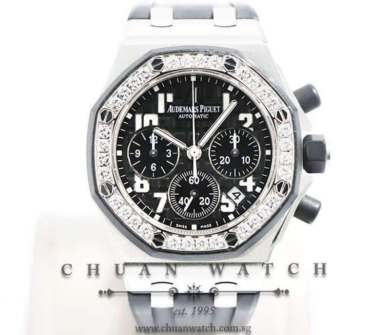 Audemars Piguet Ladies Royal Oak Offshore 37mm 26048SK Black - Discontinued