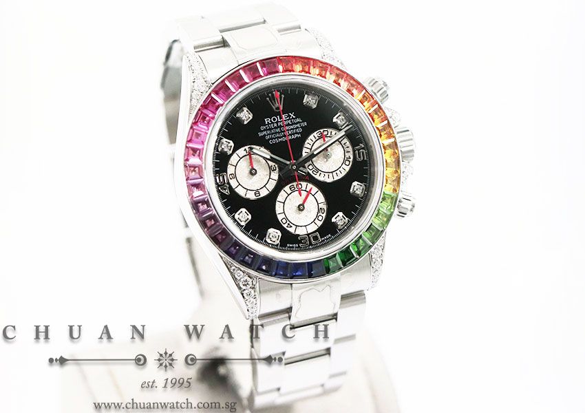 Rolex Cosmograph Daytona Rainbow Custom-Set 116520 - Image 3