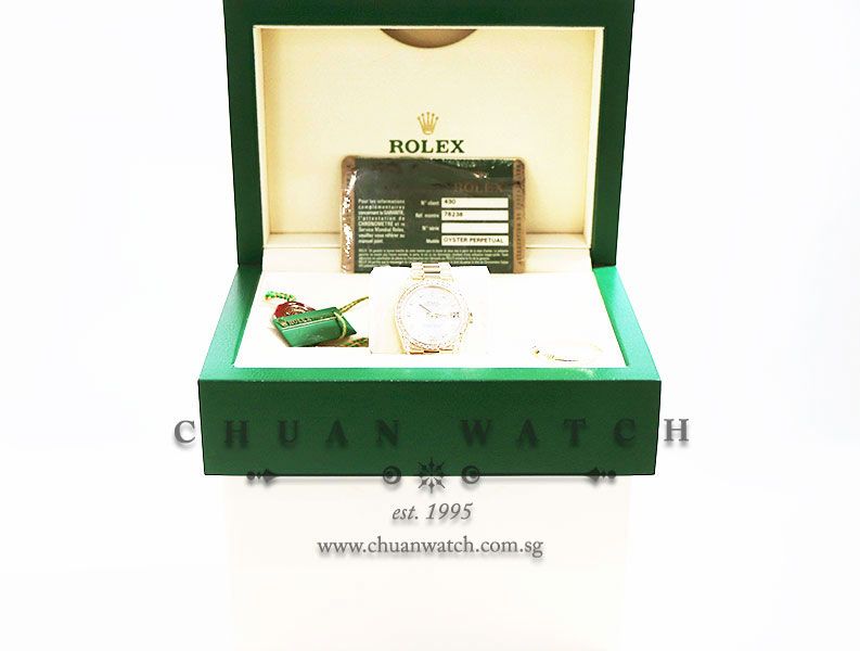 Rolex Boys DateJust President Yellow Gold 31mm 78238 White MOP Diamonds - Discontinued - Image 5