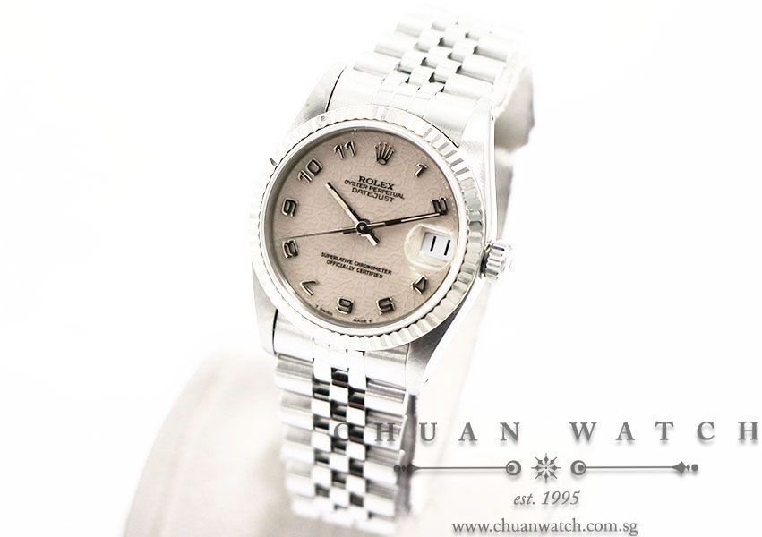 Rolex Boys DateJust 31mm 68274 Ivory Jubilee Arabic - Discontinued - Image 2
