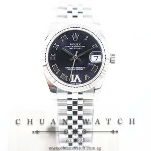 Rolex Boys DateJust 31mm 178274 Purple Roman VI 11BR