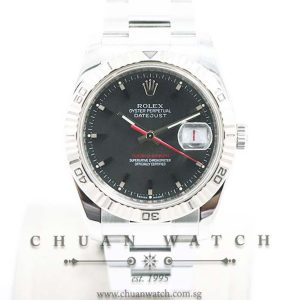 Rolex Gents DateJust Turn-O-Graph 36mm 116264 Matt Black Index - Discontinued