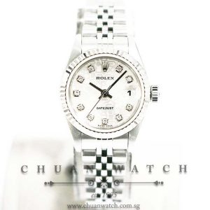 Rolex Ladies DateJust 26mm 79174 Silver Jubilee Diamonds - Discontinued