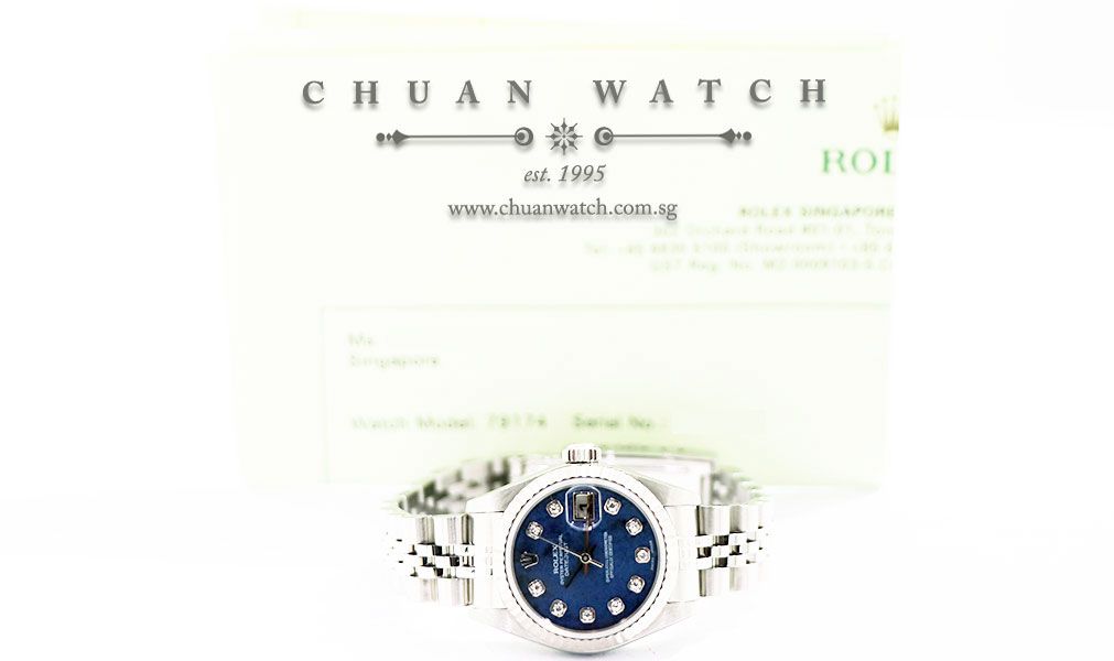 Rolex Ladies DateJust 26mm 79174 Blue Sodalite Diamonds - Discontinued - Image 5