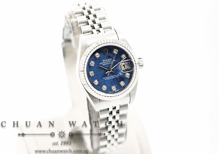 Rolex Ladies DateJust 26mm 79174 Blue Sodalite Diamonds - Discontinued - Image 3