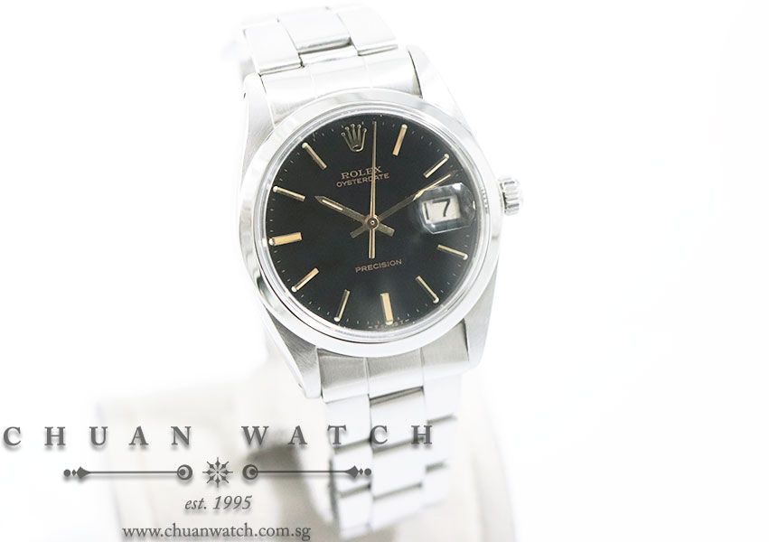 Rolex Vintage Oysterdate Precision 34mm 6694 Black Index - Discontinued - Image 3