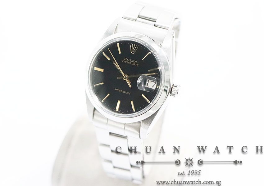 Rolex Vintage Oysterdate Precision 34mm 6694 Black Index - Discontinued - Image 2