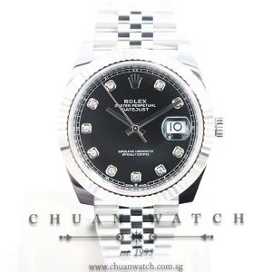 Rolex DateJust 41 126334 Black Diamonds