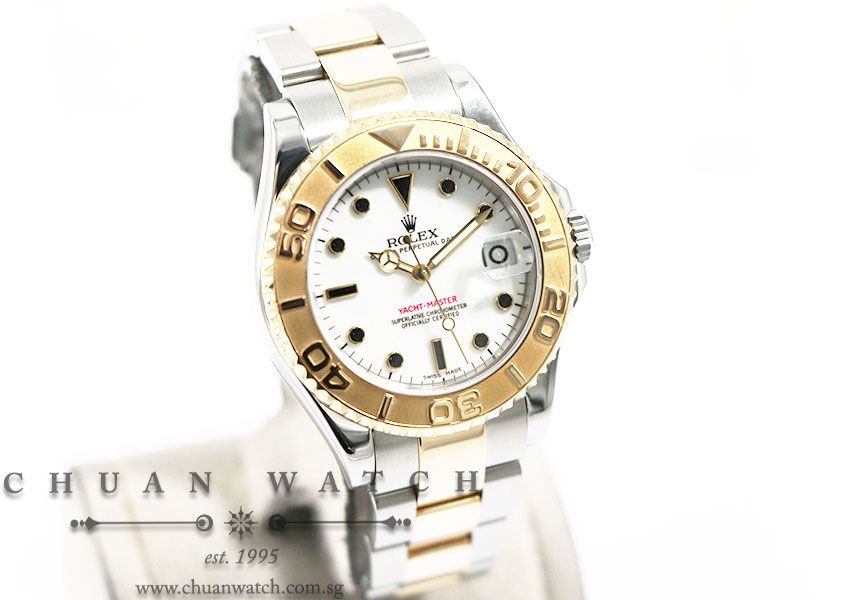 Rolex Midsize Yacht-Master Two-Tone 35mm 168623 White Index - Discontinued - Image 3